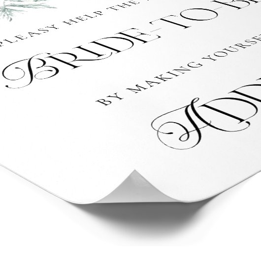 Bloemen helpen de drukke bruid adres en envelop poster (Hoek)