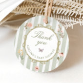 Bloemen Herfst Boho Baby shower Dank u Bedankjes Labels
