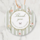 Bloemen Herfst Boho Baby shower Dank u Bedankjes Labels (Voorkant)