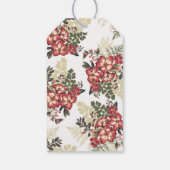 Bloemen  herfst Bourgondië bruiloft Cadeaulabel (Achterkant)