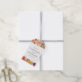 Bloemen herfst bruiloft gunst Label Cadeaulabel (Met Touw)