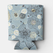 Bloemen herfst: Elegant seizoensgebonden ontwerp Blikjeskoeler (Achterkant)