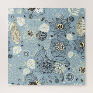 Bloemen herfst: Elegant seizoensgebonden ontwerp Legpuzzel