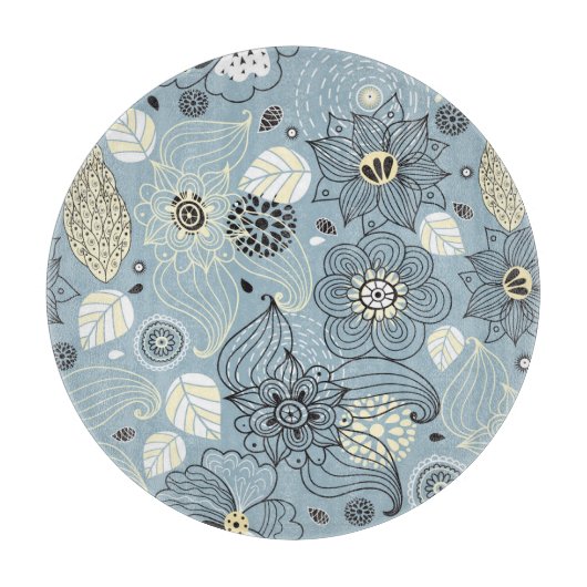 Bloemen herfst: Elegant seizoensgebonden ontwerp Snijplank (Voorkant)