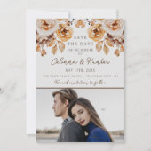  Bloemen Herfst Gedroogde Bloemen Huwelijk Save The Date (Voorkant)