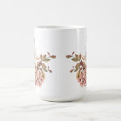 Bloemen Herfst Herfst Gepersonaliseerde Naam Thank Koffiemok (Center)