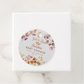 Bloemen Herfst in liefde Baby shower gunst Bedankjes Labels (In situ)