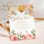 Bloemen Herfst In Liefde Pompoen Vrijgezellenfeest Kaart