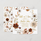 Bloemen Herfst In Love Boho Krans Vrijgezellenfees Kaart (Voorkant / Achterkant)