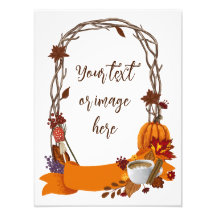 Bloemen Herfst Krans Herfstbloemen Pompoenkoffie