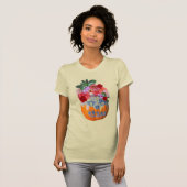 Bloemen Herfst Oogst Foto Cutout T-shirt (Voorkant volledig)