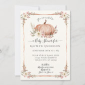 Bloemen Herfst Pompoen Botanische Waterverf Baby (Voorkant)