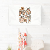 Bloemen Herfst Pompoen Coquette Boho Herfst Bow Spandoek (Insitu)