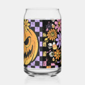 Bloemen Herfst Pompoen Halloween Blikvorm Glas (Rechts)