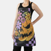 Bloemen Herfst Pompoen Halloween Schort (Insitu)