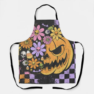 Bloemen Herfst Pompoen Halloween Schort