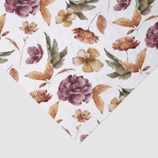 Bloemen Herfst tissuepapier (Detail)