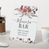 Bloemen Herfst Vrijgezellenfeest Mimosa Bar teken Reclamebord Met Voetstuk (Insitu)