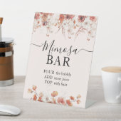 Bloemen Herfst Vrijgezellenfeest Mimosa Bar teken Reclamebord Met Voetstuk (Insitu)