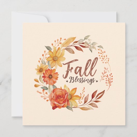 Bloemen Herfst Zegeningen (Voorkant)