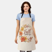 Bloemen Herfst Zegeningen Schort (Gedragen)