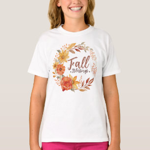 Bloemen Herfst Zegeningen T-shirt
