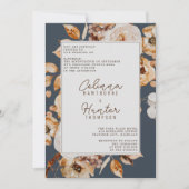 Bloemen Herfstbloemen Huwelijk Kaart (Voorkant)