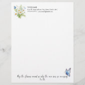 Bloemen herinneren ons briefhoofd (Voorkant)