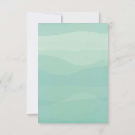 Bloemen Herinnering bruiloft uitnodiging RSVP kaar (Achterkant)