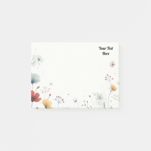 Bloemen Herinneringen:  Wildflower Post-it® Notes (Voorkant)