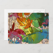 "Bloemen" - het Briefkaart van Arman Manookian (Voorkant / Achterkant)