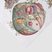 Bloemen Hete Luchtballonnen 2 Tissuepapier (Detail)