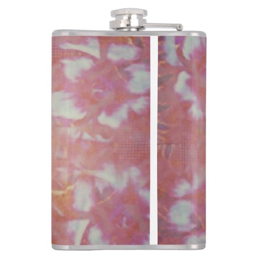 bloemen heupfles (Achterkant)