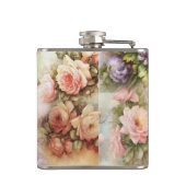 bloemen heupfles (Achterkant)