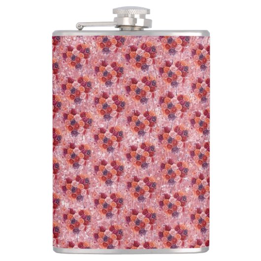 Bloemen Heupfles (Voorkant)
