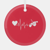 Bloemen - Hibiscus Plant Glas Ornament (Voorkant)