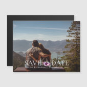 Bloemen Hoefijzers Bewaar de datum Magnetische Kaa (Voorkant / Achterkant)