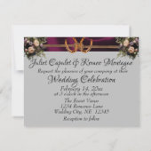 Bloemen & Hoefijzers, Paarse linten bruiloft (Achterkant)