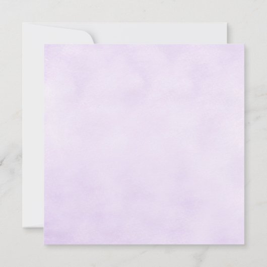 Bloemen Hoefijzers Paarse Save the Date (Achterkant)