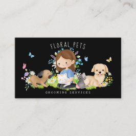 Bloemen Hond & Kat Huisdier Care Services Grooming Visitekaartje
