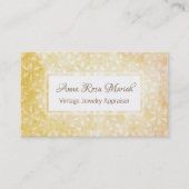 *~* Bloemen Honinggoud + Gele Bloemen Visitekaartje (Voorkant)