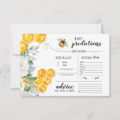 Bloemen Honingraat Bumble Bee | Baby gokspel Kaart (Voorkant)