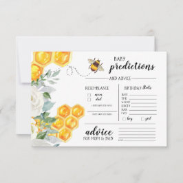 Bloemen Honingraat Bumble Bee | Baby gokspel Kaart