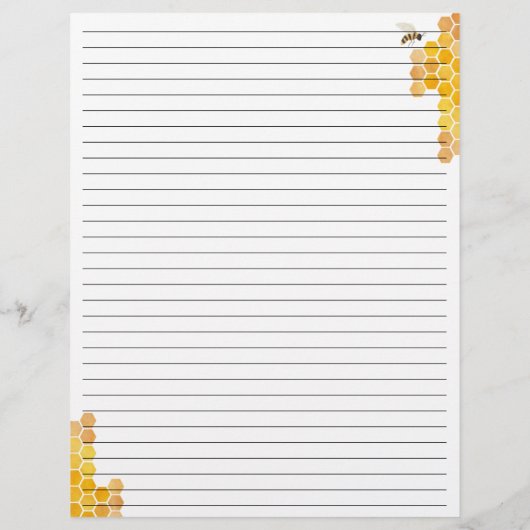 Bloemen Honingraat Bumblebee Keuken Recept (Achterkant)