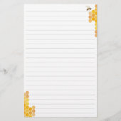 Bloemen Honingraat Bumblebee Keuken Recept Kaart (Achterkant)