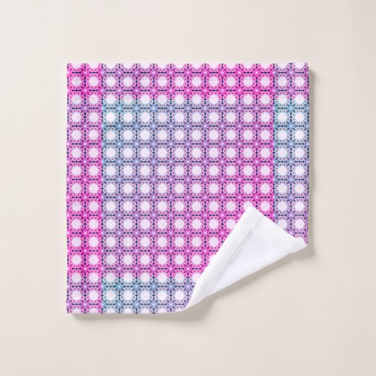 Bloemen Honingraten: Geometrisch patroon van ingew Bad Handdoek (Wasdoekje)