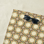 Bloemen Honingraten: Geometrisch patroon van ingew Strandlaken (In situ)