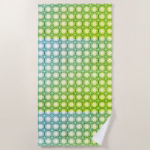 Bloemen Honingraten: Geometrisch patroon van ingew Strandlaken (Voorkant)