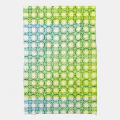 Bloemen Honingraten: Geometrisch patroon van ingew Theedoek (Verticaal)