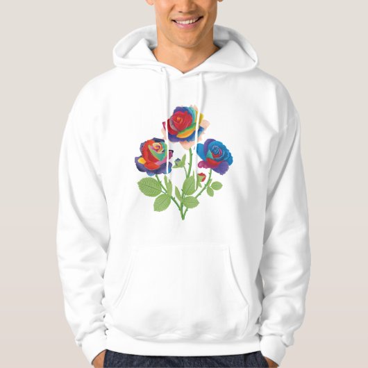 bloemen hoodie (Voorkant)